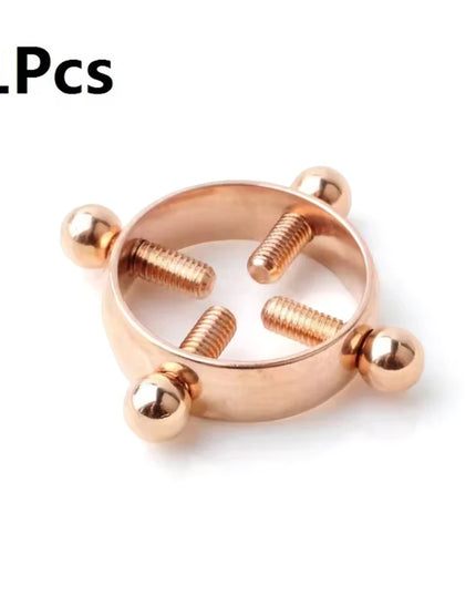 1Pcs Adjustable Stainless Steel Nipple Ring Clip-On Fake Nipple Piercing Jewelry for Women Various Colors Available