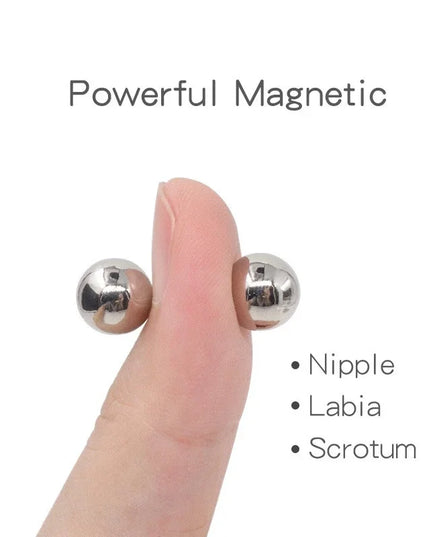 1Pair Ultra Powerful Magnet Nipple Piercing Women Balls Clamps Strong Magnetic Clitoris Bondage Sexy Body Piercing for Couple