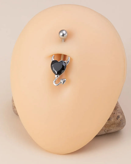 Steel Belly Button Rings Pink Crystal Piercing Navel Heart Style Navel Piercing Earring Belly Piercing Sexy Body Jewelry Ombligo