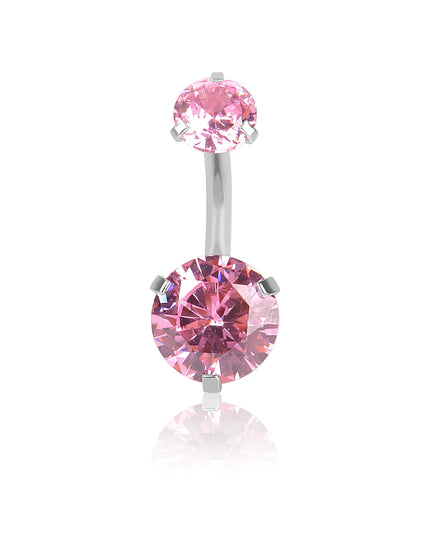 Steel Belly Button Rings for Women Girls Crystal Piercing Navel Ring Bar Drop Dangle Body Belly Navel Fashion Body Jewelry