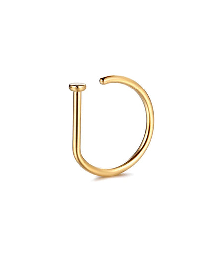 Fake Nose Ring Hoop Lip Labret Ring for Women Non Pierce Hoop Nose Ring  Septum Hoop  Ring Tragus Rook Ring Non Piercing Jewelry