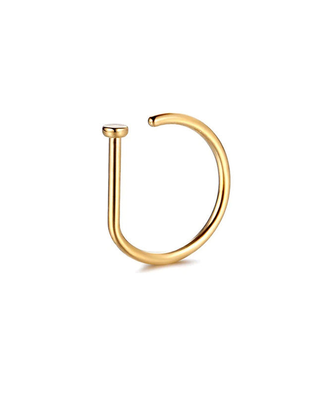Fake Nose Ring Hoop Lip Labret Ring for Women Non Pierce Hoop Nose Ring  Septum Hoop  Ring Tragus Rook Ring Non Piercing Jewelry