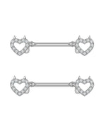 2811-SR / Nipple Rings / body|Heart