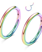 2PCS-Rainbow / 18G(1.0mm-Dia.12mm)