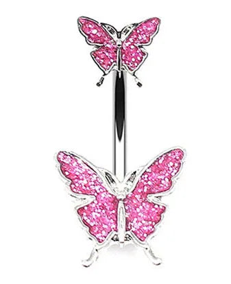 Steel Belly Button Rings Pink Crystal Piercing Navel Heart Style Navel Piercing Earring Belly Piercing Sexy Body Jewelry Ombligo