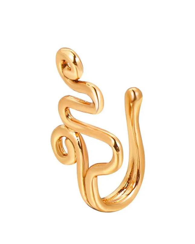 Men Women Nose Ring Clip Fake Septum Piering Rock Hip Hoop Punk Stainless Steel Body Jewelry Non Perforation Nose Clip Ring 2026