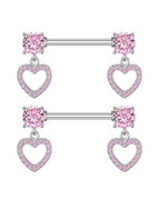 2737-PK / Nipple Rings / body|Heart
