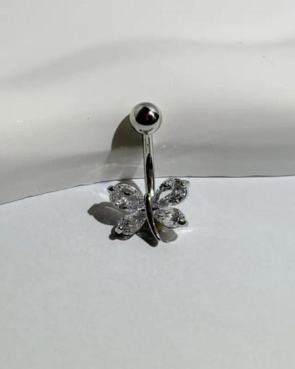 Belly Button Ring Trendy Dragonfly Butterfly Shape Sexy Comfort Fit Navel Piercing Jewelry for Girls Pool Party Beach Trip