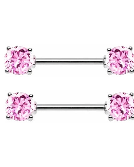2 Pcs Stainless Steel Pink Nipple Piercing Jewelry Heart Wings Niplple Barbell Moon Devil Nipple Rings Body Piercing Pezon Mujer