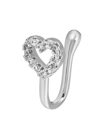 Men Women Nose Ring Clip Fake Septum Piering Rock Hip Hoop Punk Stainless Steel Body Jewelry Non Perforation Nose Clip Ring 2026