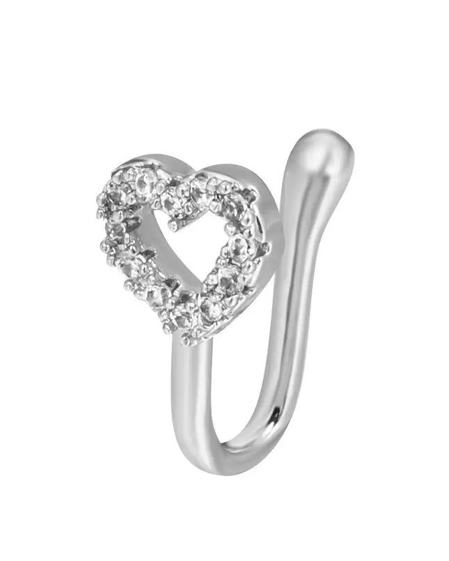 Men Women Nose Ring Clip Fake Septum Piering Rock Hip Hoop Punk Stainless Steel Body Jewelry Non Perforation Nose Clip Ring 2026