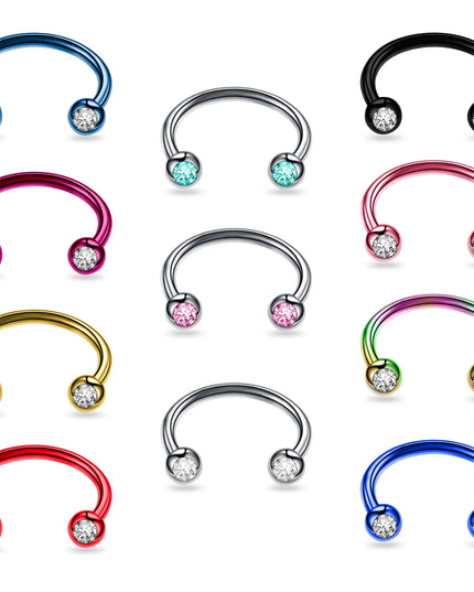 1pc Fashionable Titanium Steel Nose Ring Stainless Steel Nose Ring C-shaped Nose nail Minimalist Punk Piercing Jewelry