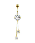 Navel & Bell Button Rings / body / 1pc|gold-chain
