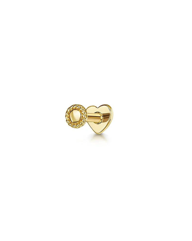 AIDE Heart Round Ball Flat Helix Piercing Earring 925 Sterling Silver Ear Studs Geometric Zircon Exquisite Trinket Studs Aretes