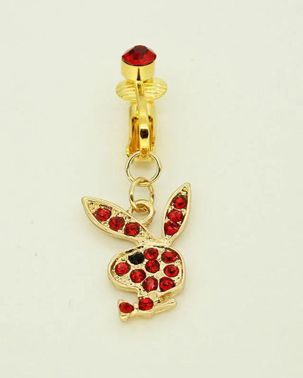 Fake belly Piercing Bunny Fake Belly Button Rings for Women Non piercing Navel rings Body Jewelry Belly Rings