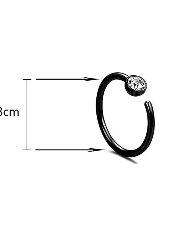 Women Fake Piering Zircon Nose Ring Fashion Non Piercing Nose Clip Stainless Steel Fake Perforation Nasal Septum Body Jewelry