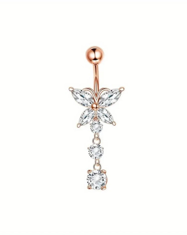 BESTEEL Belly Button Rings Stainless Steel Nipple Rings 14G Navel Barbell Belly Piercing Nipple Piercing Jewelry for Women