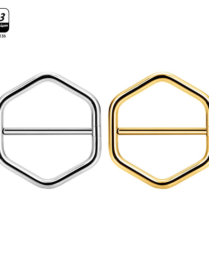 1/10pcs G23 Titanium Piercing Nipple Piercing Breast Ring Minimalist for Women Round Geometric Nipple Ring Body Piercing Jewelry
