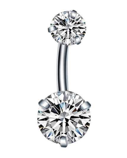 1PC Stainless Steel Belly Button Piercing Body Jewelry Women Cubic Zirconia Drop Dangle Earring Navel Piercing ombligo