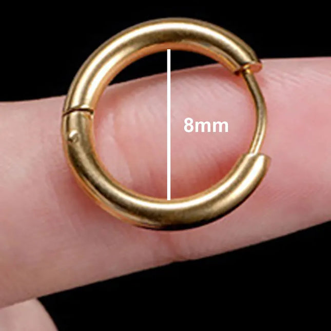 Ear Piercing For Women Pierced Earring Daith Helix Flat Lobe Star Plant Lightning Zircon Stainless Steel Ear Hoop Jewelry Gift