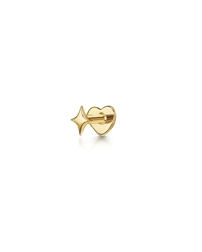 AIDE Heart Round Ball Flat Helix Piercing Earring 925 Sterling Silver Ear Studs Geometric Zircon Exquisite Trinket Studs Aretes