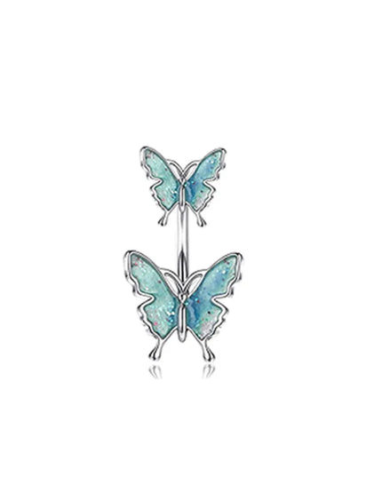 1PCS Butterfly Belly Button Piercing Jewelry 14G Heart Belly Ring Body Piercing Bee Navel Piercing Belly Bars Piercing Ombligo