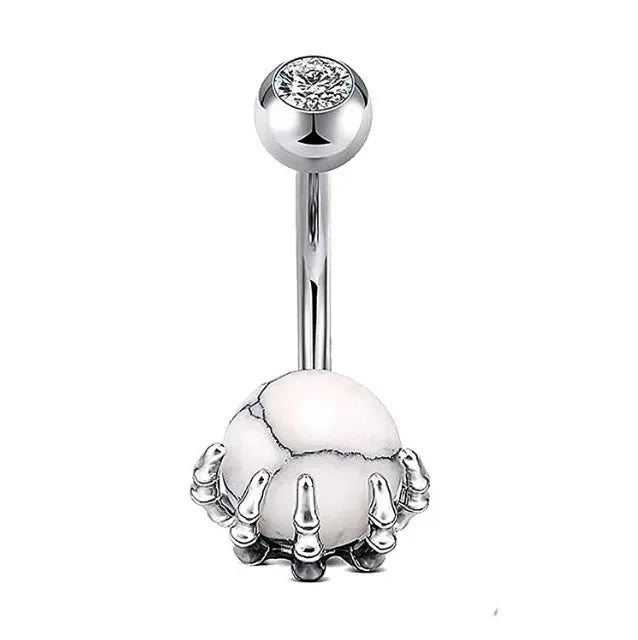 1PCS Bat Belly Button Piercing Jewelry 14G Claw Belly Ring Body Piercing Bee Navel Piercing Heart Belly Bars Piercings Ombligo