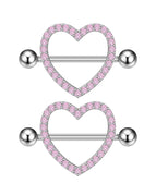 2946-PK / Nipple Rings / body|Heart