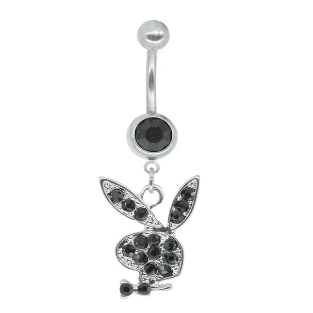 Belly Button Rings for Women Bunny Navel rings Gold color Rabbit Belly Rings Gem stone Belly Piercing Jewelry Body Jewelry
