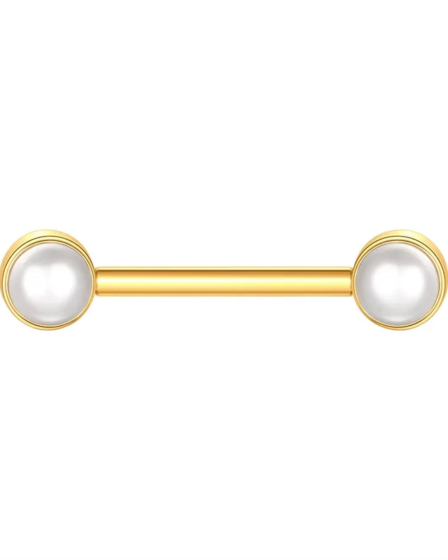1Pc G23 Titanium Nipple Ring Straight Barbell Piercing Zircon Internally Threaded Nipple Bars Piercing Ring Women Body Jewelry