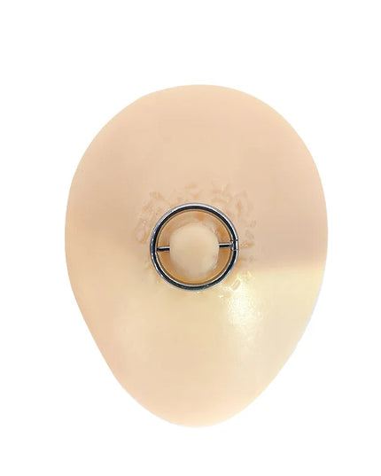 2PC G23 Titanium Goth 14G Circular Nipple Shield CZ Clicker Jewelry Round Nipple Ring Barbell Piercing Jewelry For Women Girls