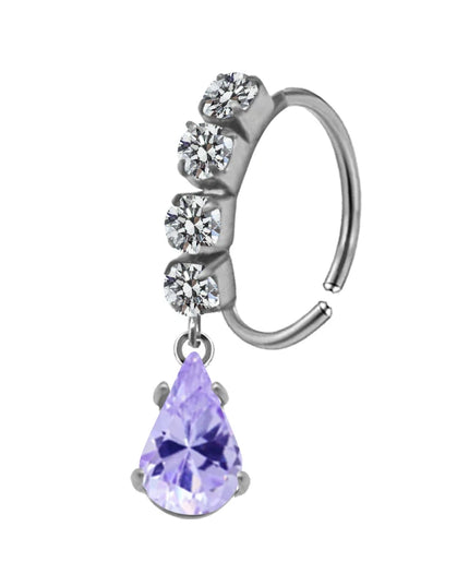 Nose Piercing Nose Ring Stainless Steel Colorful Nose Ring Dangle Nose Rings Piercing Jewelry For Women