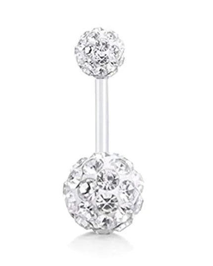 1Pc Surgical Steel Belly Button Ring Navel Nombril Piercing CZ Belly Ring Sexy Women Belly Piercing Body Jewelry Ombligo 14G