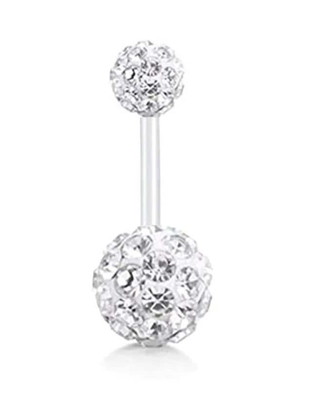 1Pc Surgical Steel Belly Button Ring Navel Nombril Piercing CZ Belly Ring Sexy Women Belly Piercing Body Jewelry Ombligo 14G