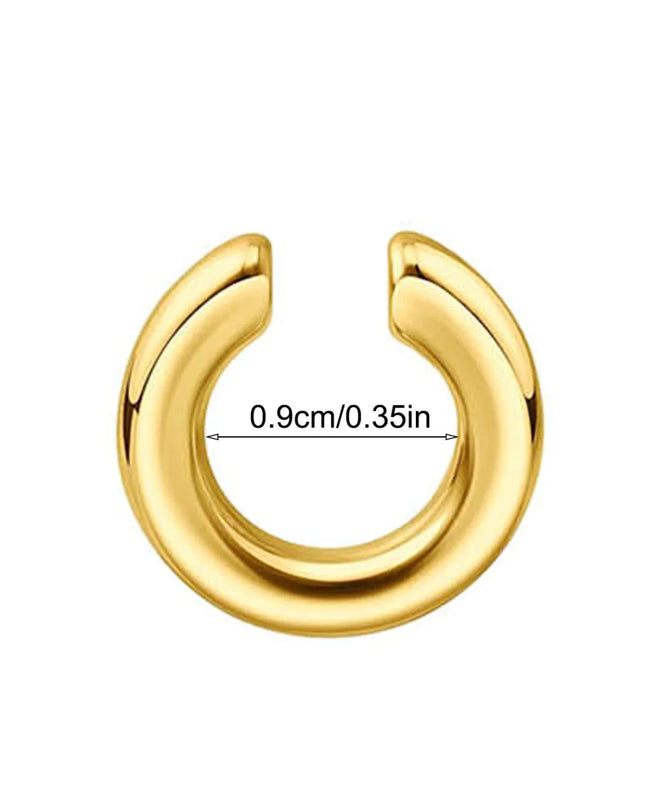 1pc Exaggerated c-Shaped Non-Piercing Nose Ring Fake Piercing Non-Piercing Ear Bone Clips For Men Ear Cuff Earrings