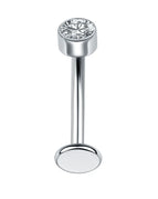 K Silver Color / 14G 1.6x10mm