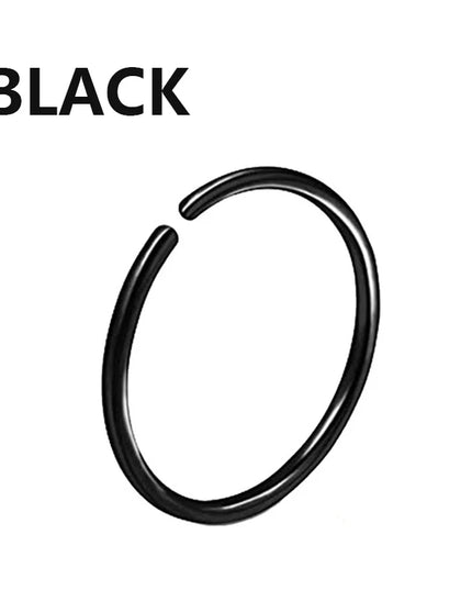 Nose Rings Hoops Double Septum Rings Cartilage Hoop Earring Piercing Nariz Open Stacked Hoop Nose Rings for Women and Men