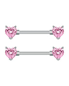 2983-PK / Nipple Rings / body|Heart