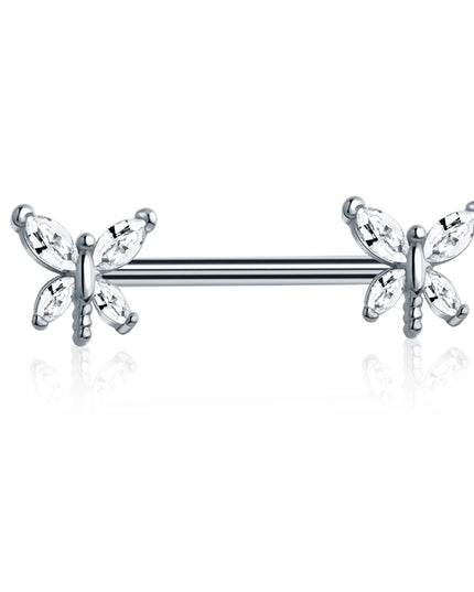 1 Pair Heart Barbell Nipple Ring Piercing Helix Piercing Sexy Nipple Jewelry High Quality Zircon Nipple Rings For Women Oreja