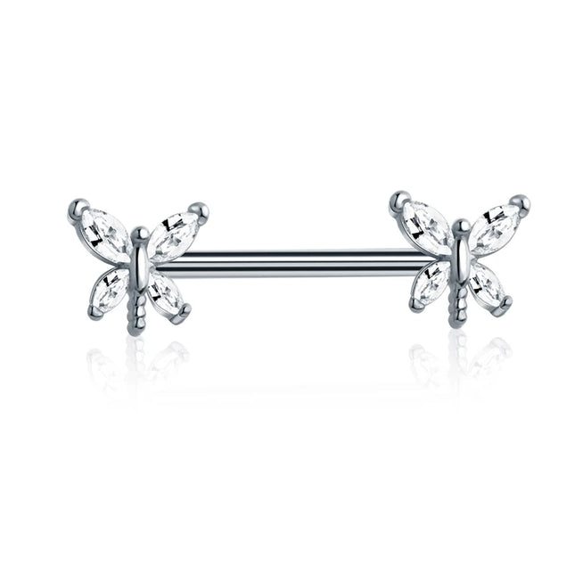 1 Pair Heart Barbell Nipple Ring Piercing Helix Piercing Sexy Nipple Jewelry High Quality Zircon Nipple Rings For Women Oreja