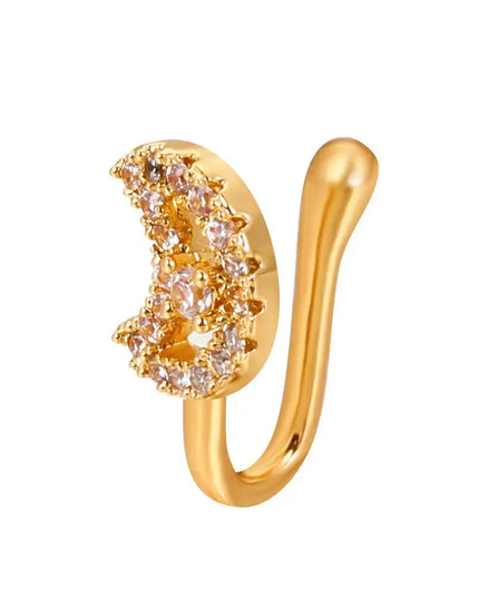 Men Women Nose Ring Clip Fake Septum Piering Rock Hip Hoop Punk Stainless Steel Body Jewelry Non Perforation Nose Clip Ring 2026