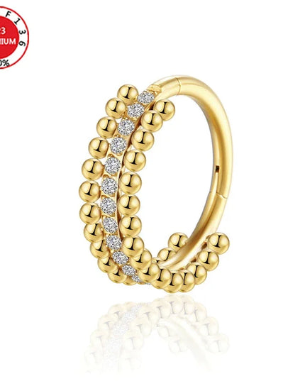 Septum Piercing Nose Ring for Women Piercing for The Ears Tragus Lip Zircon Jewelry Ladies Sexy Perforated Labret Body Jewelry