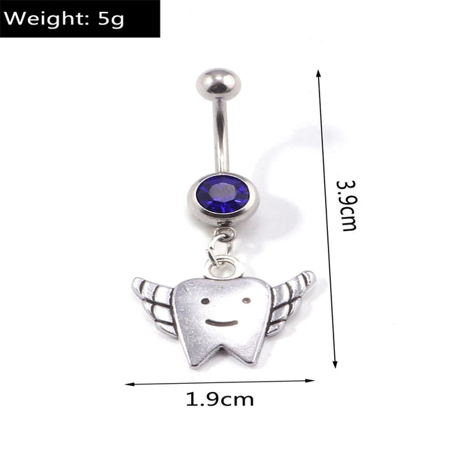 Cute Christmas Tree Belly Button Rings for Women Sexy Piercing Body Jewelry Navel Rings Girls Party Festival Jewelry Gifts