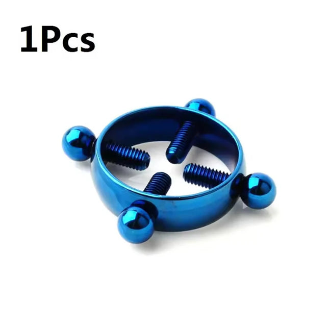 1Pc Stainless Steel Adjustable Nipple Ring For Women, Various Colors Clip On Nipple Rings Fake Nipple Piercing Jewelry.