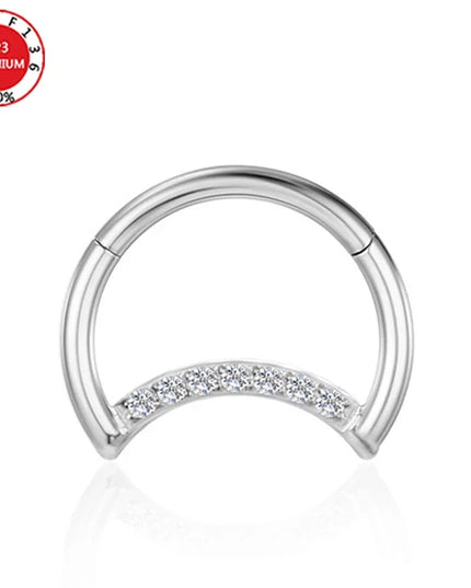 Septum Piercing Nose Ring for Women Piercing for The Ears Tragus Lip Zircon Jewelry Ladies Sexy Perforated Labret Body Jewelry