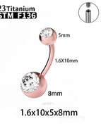14-rose gold / Navel & Bell Button Rings / body