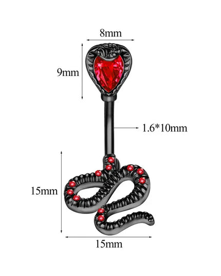 1PCS Bat Belly Button Piercing Jewelry 14G Claw Belly Ring Body Piercing Bee Navel Piercing Heart Belly Bars Piercings Ombligo