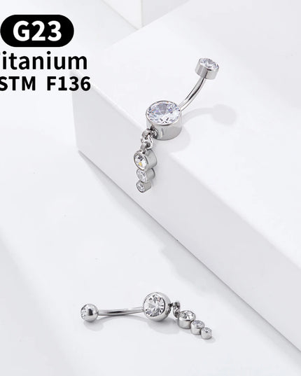 G23 Titanium ASTM F136 Belly Button Piercing Sexy Body Jewelry For Women