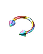 8X Colourful / Nose Rings & Studs / Face|C-shaped and spiral