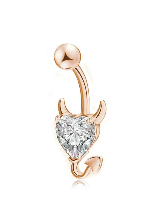 1PCS Bat Belly Button Piercing Jewelry 14G Claw Belly Ring Body Piercing Bee Navel Piercing Heart Belly Bars Piercings Ombligo